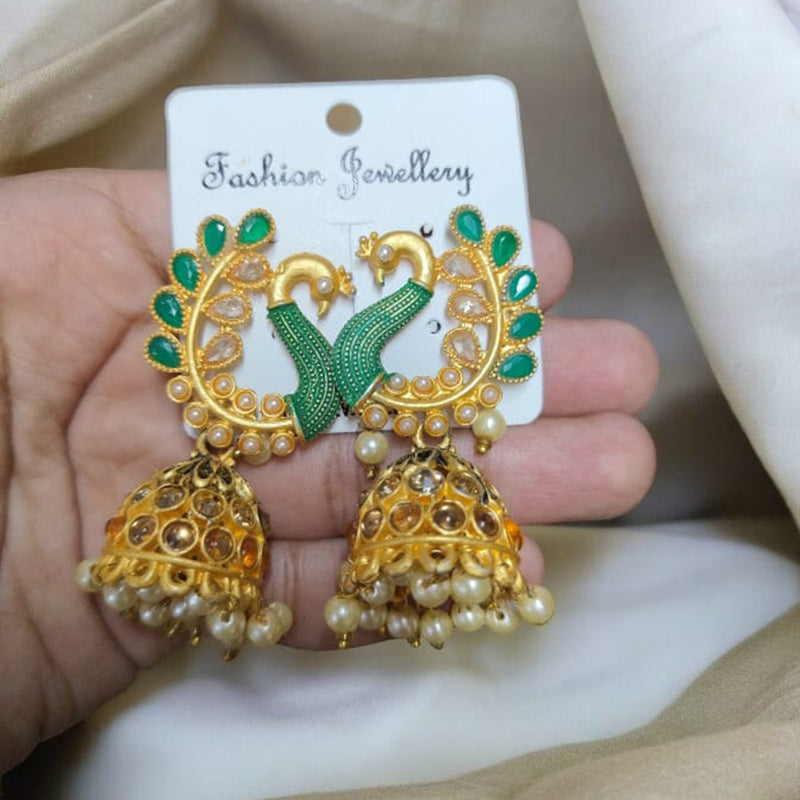 Wearhouse Fashion Gold Plated  Jhumki Earrings