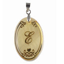 Urthn Alphabet E" Shell Pendant