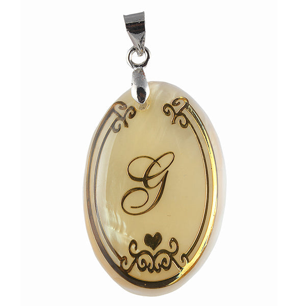 Urthn Alphabet G" Shell Pendant