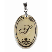 Urthn Alphabet S" Shell Pendant