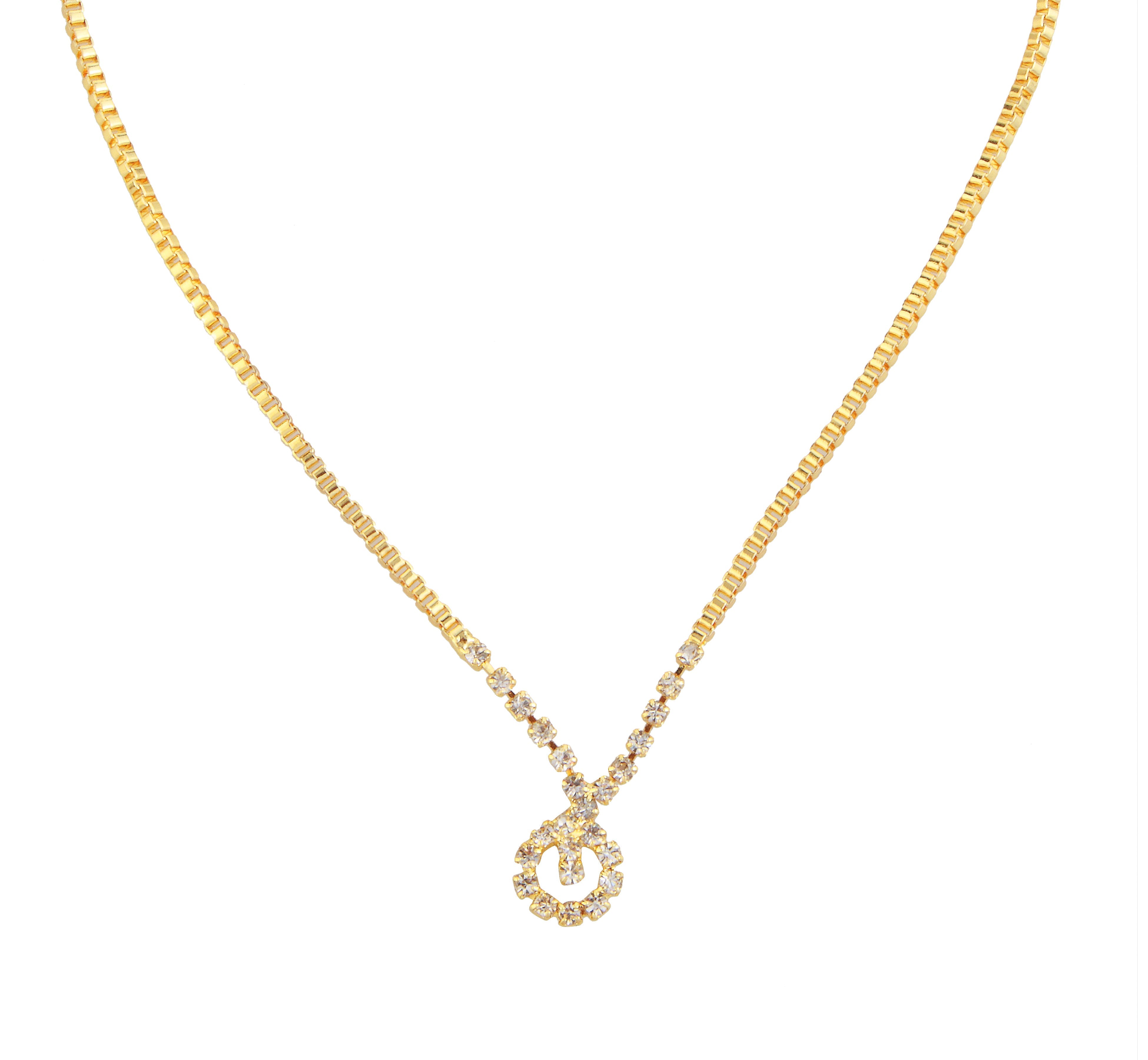 Urthn Gold Plated Necklace Set With Bracelet (Pack Of 6)