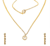 Urthn Gold Plated Necklace Set With Bracelet (Pack Of 6)