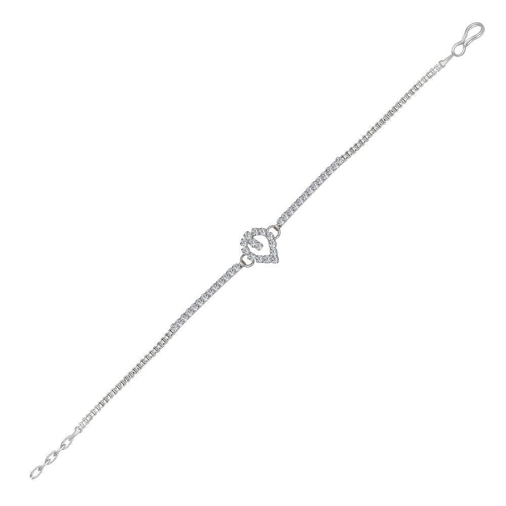 Urthn Austrian Stone Silver Plated Necklaces Set (Pack Of 6)