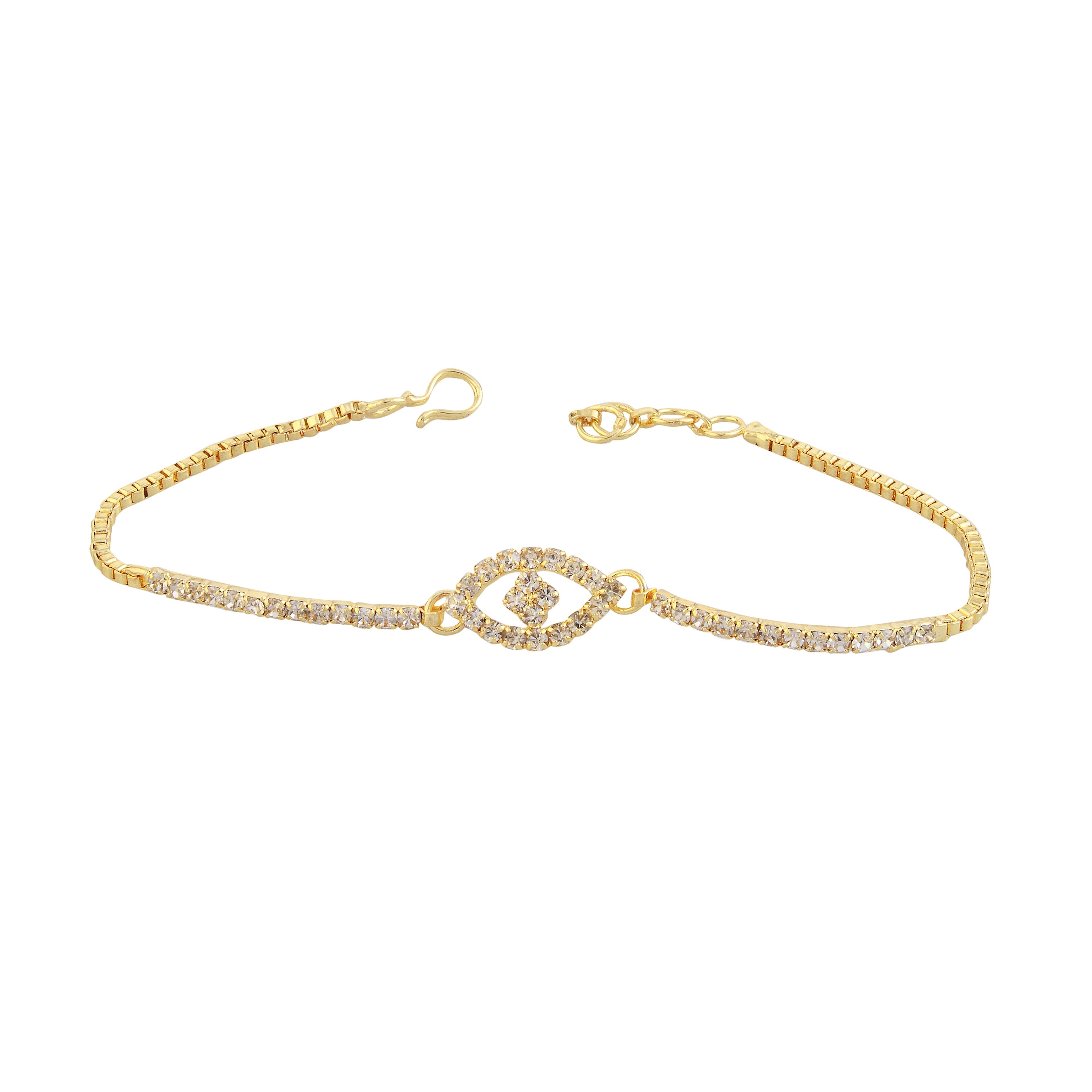 Urthn Gold Plated Necklace Set With Bracelet (Pack Of 6)