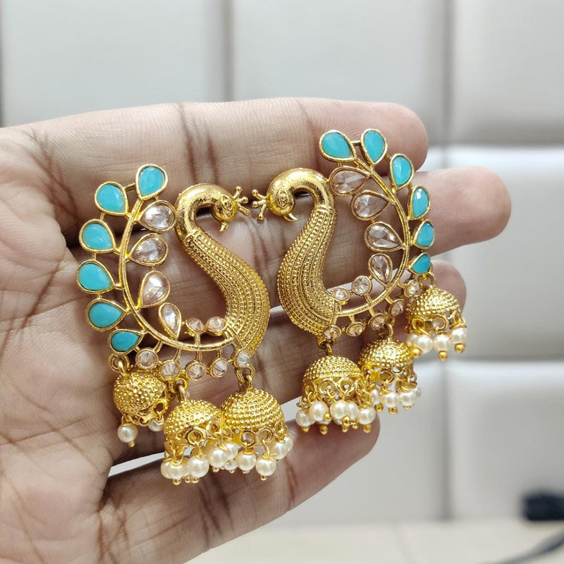 Jewel Addiction Copper Gold Plated Jhumki Earrings