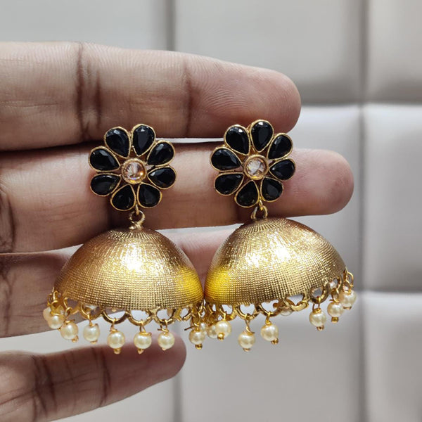 Jewel Addiction Copper Gold Plated Jhumki Earrings