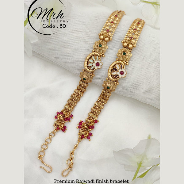 Jewel Addiction Copper Gold Pota Stone Adjustable Bracelet