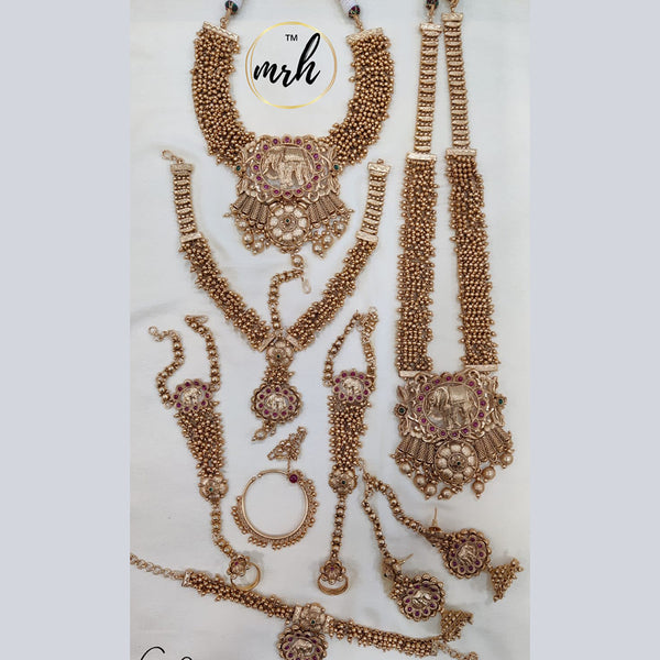 Jewel Addiction Copper Gold Bridal Set