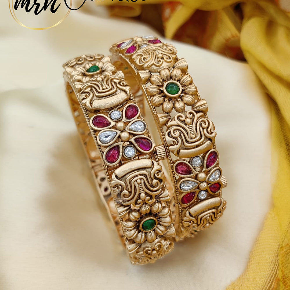 Jewel Addiction Copper Gold Bangles Set