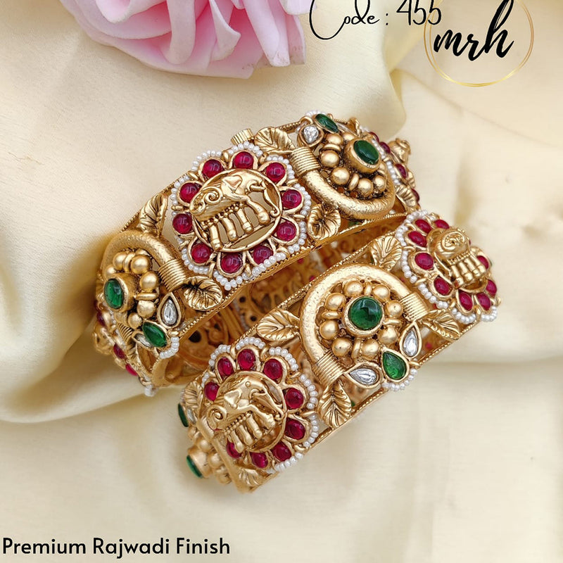 Jewel Addiction Copper Gold Bangles Set