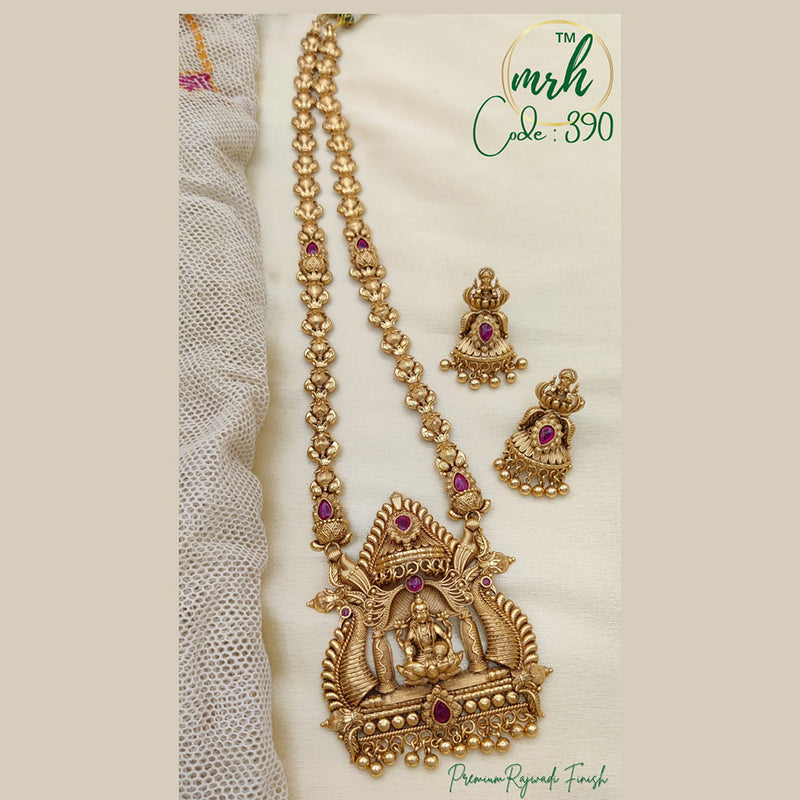 Jewel Addiction Copper Gold Long Necklace Set