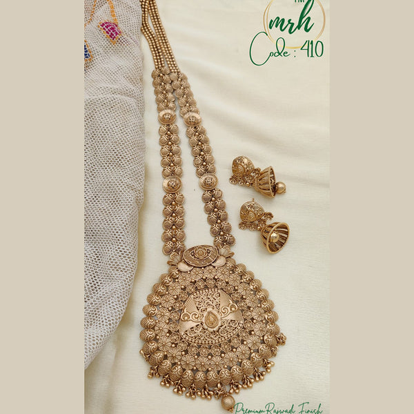 Jewel Addiction Copper Gold Long Necklace Set