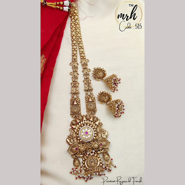 Jewel Addiction Copper Gold Long Necklace Set