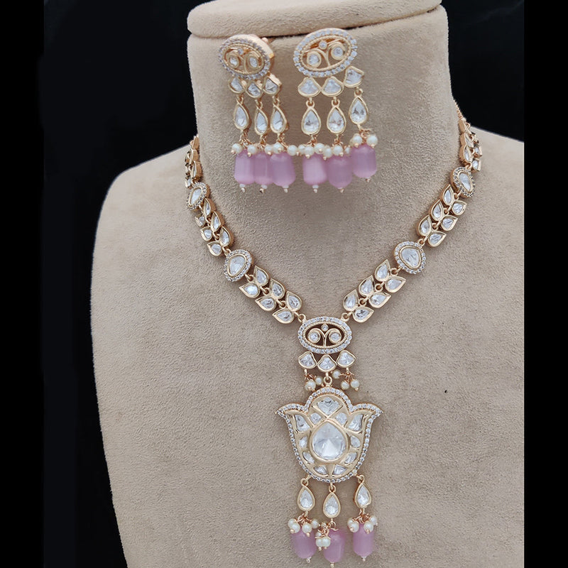 Jewel Addiction Gold Plated Kundan Necklace Set