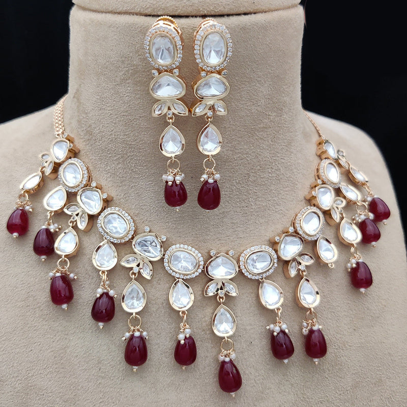 Jewel Addiction Gold Plated Kundan Necklace Set