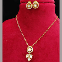 Jewel Addiction Gold Plated Kundan Pendant Set