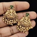 Jewel Addiction Copper Rajwadi Finish Pota Stone Dangler Earrings