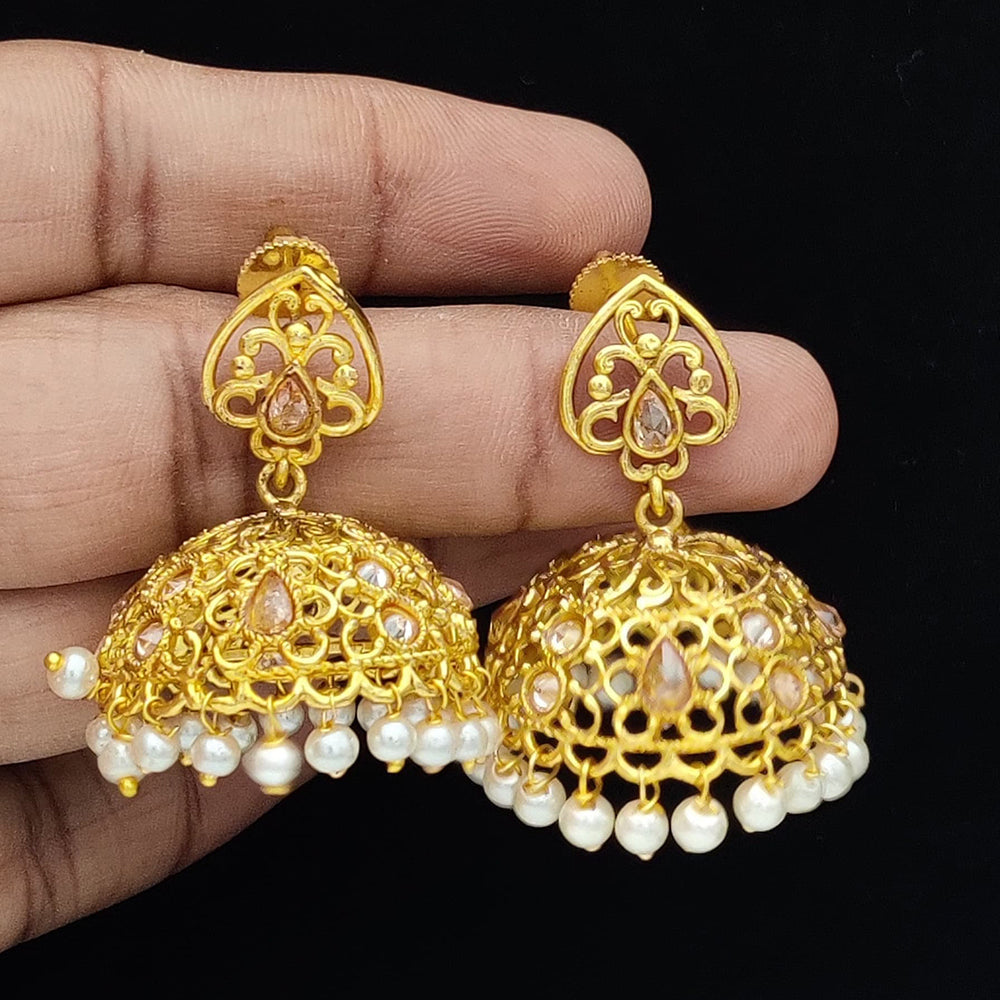 Jewel Addiction Gold Plated Jhumki Earrings