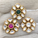 Jewel Addiction Gold Plated Kundan Adjustable Ring (1 Piece Only)