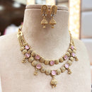 Jewel Addiction Copper Gold Pota Stone Necklace Set