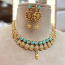 Jewel Addiction Copper Gold Pota Stone Necklace Set