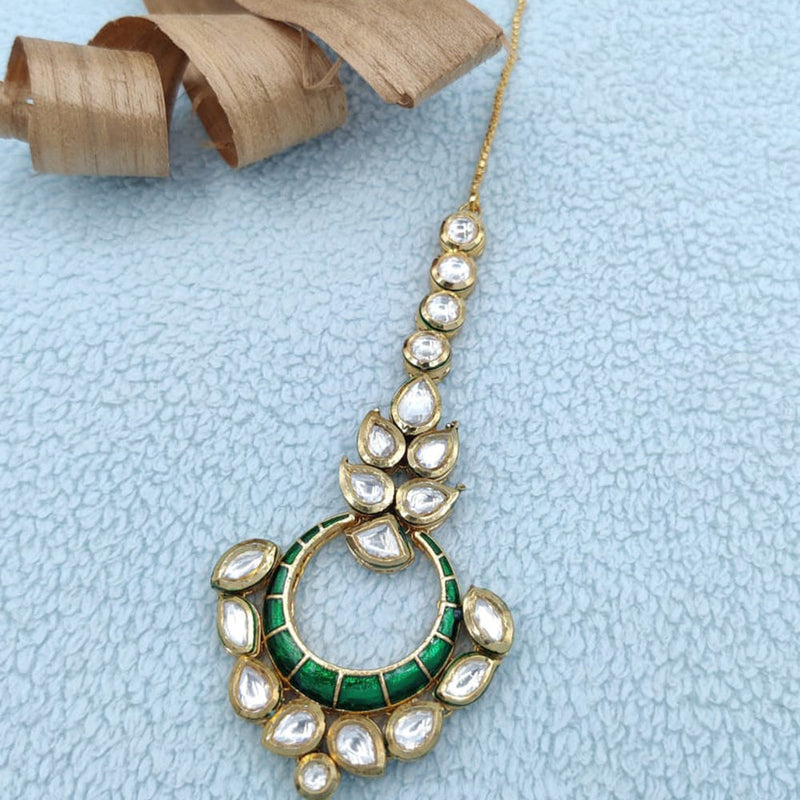 Jewel Addiction Gold Plated Polki Kundan Mangtikka