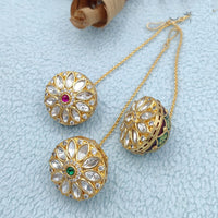 Jewel Addiction Gold Plated Polki Kundan Mangtikka