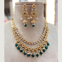 Jewel Addiction Copper Gold Pota Stone Necklace Set