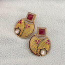 Jewel Addiction Gold Plated Austrian Stone Dangler Earrings