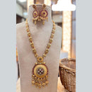 Jewel Addiction Gold Plated Pota Stone Long Necklace Set