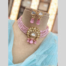 Jewel Addiction Gold Plated Polki Kundan And Beads Choker Necklace Set