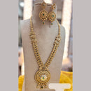 Jewel Addiction Gold Plated Pota Stone Long Necklace Set