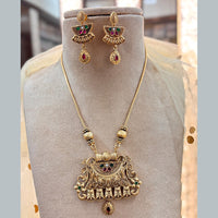 Jewel Addiction Gold Plated Pota Stone Necklace Set