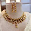 Jewel Addiction Gold Plated Pota Stone Necklace Set