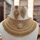Jewel Addiction Gold Plated Pota Stone Necklace Set