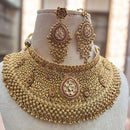 Jewel Addiction Gold Plated Pota Stone Necklace Set