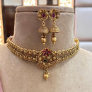 Jewel Addiction Gold Plated Pota Stone Necklace Set