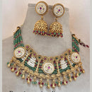 Jewel Addiction Gold Plated Pota Stone Necklace Set