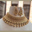 Jewel Addiction Gold Plated Pota Stone Necklace Set