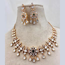 Jewel Addiction Gold Plated Polki Kundan Stone Necklace Set