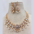 Jewel Addiction Gold Plated Polki Kundan Stone Necklace Set