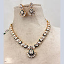 Jewel Addiction Gold Plated Polki Kundan Stone Necklace Set