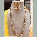 Jewel Addiction Gold Plated Pota Stone And Pearls Long Necklace Set