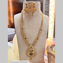 Jewel Addiction Gold Plated Pota Stone And Pearls Long Necklace Set