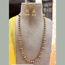 Jewel Addiction Gold Plated Pota Stone And Pearls Long Necklace Set