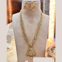 Jewel Addiction Gold Plated Pota Stone And Beads Long Necklace Set