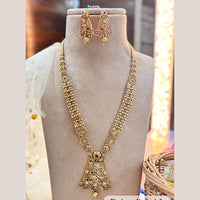 Jewel Addiction Gold Plated Pota Stone And Beads Long Necklace Set