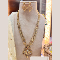 Jewel Addiction Gold Plated Pota Stone And Beads Long Necklace Set