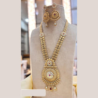 Jewel Addiction Gold Plated Pota Stone And Beads Long Necklace Set