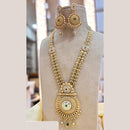 Jewel Addiction Gold Plated Pota Stone And Beads Long Necklace Set
